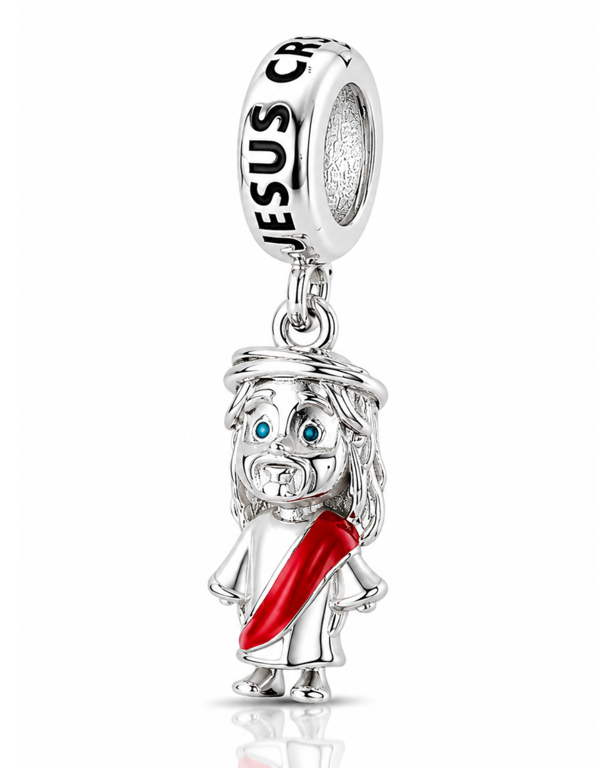 Berloque Jesus Cristo em Prata 925